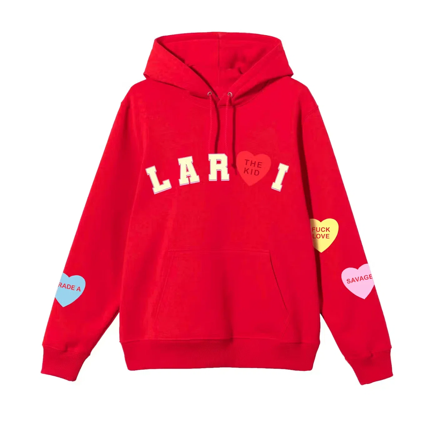 The Kid LAROI Laroi Heart Hoodie (Red)