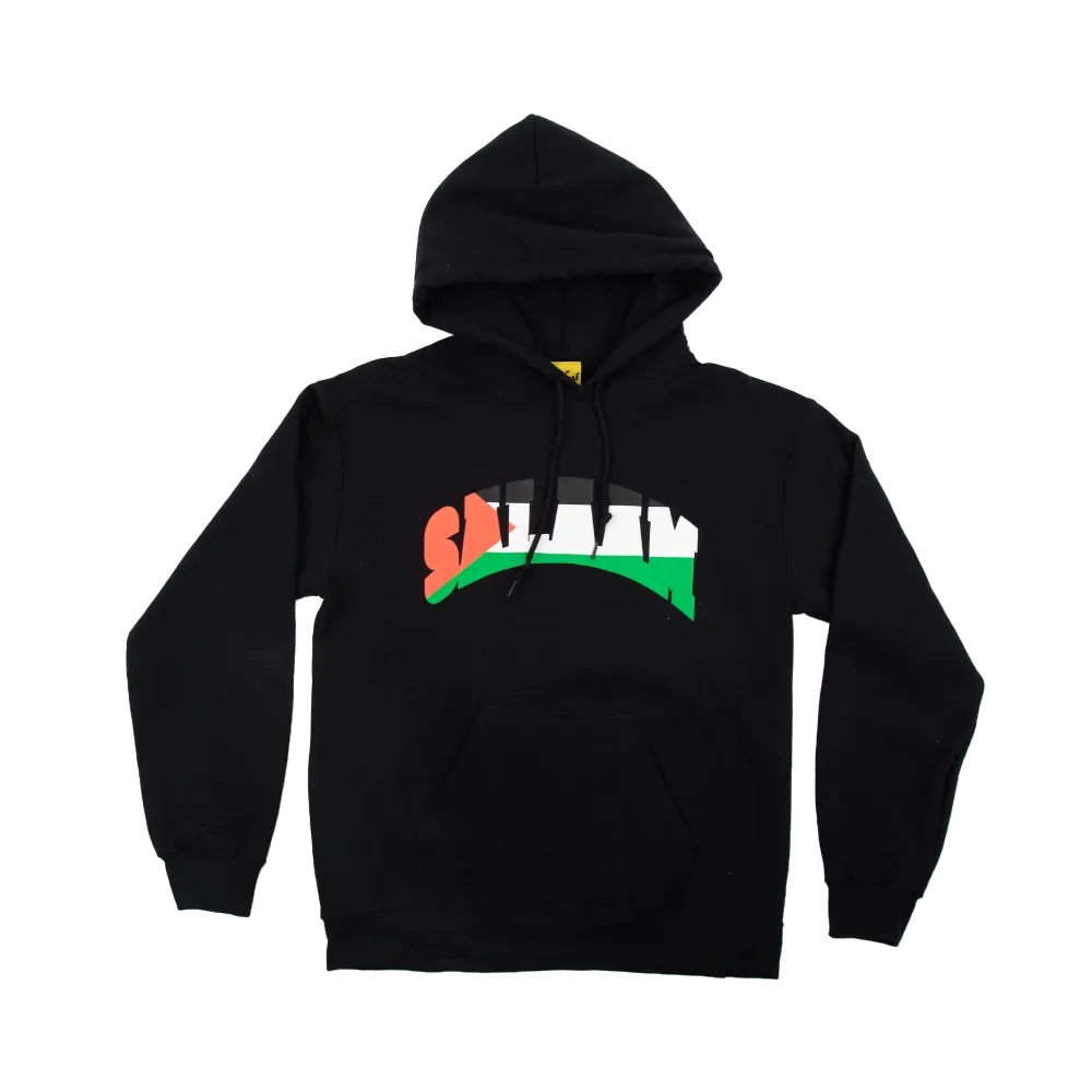 SALEM Collegiate Hoodie (Black / Palestine / Salaam) primary image