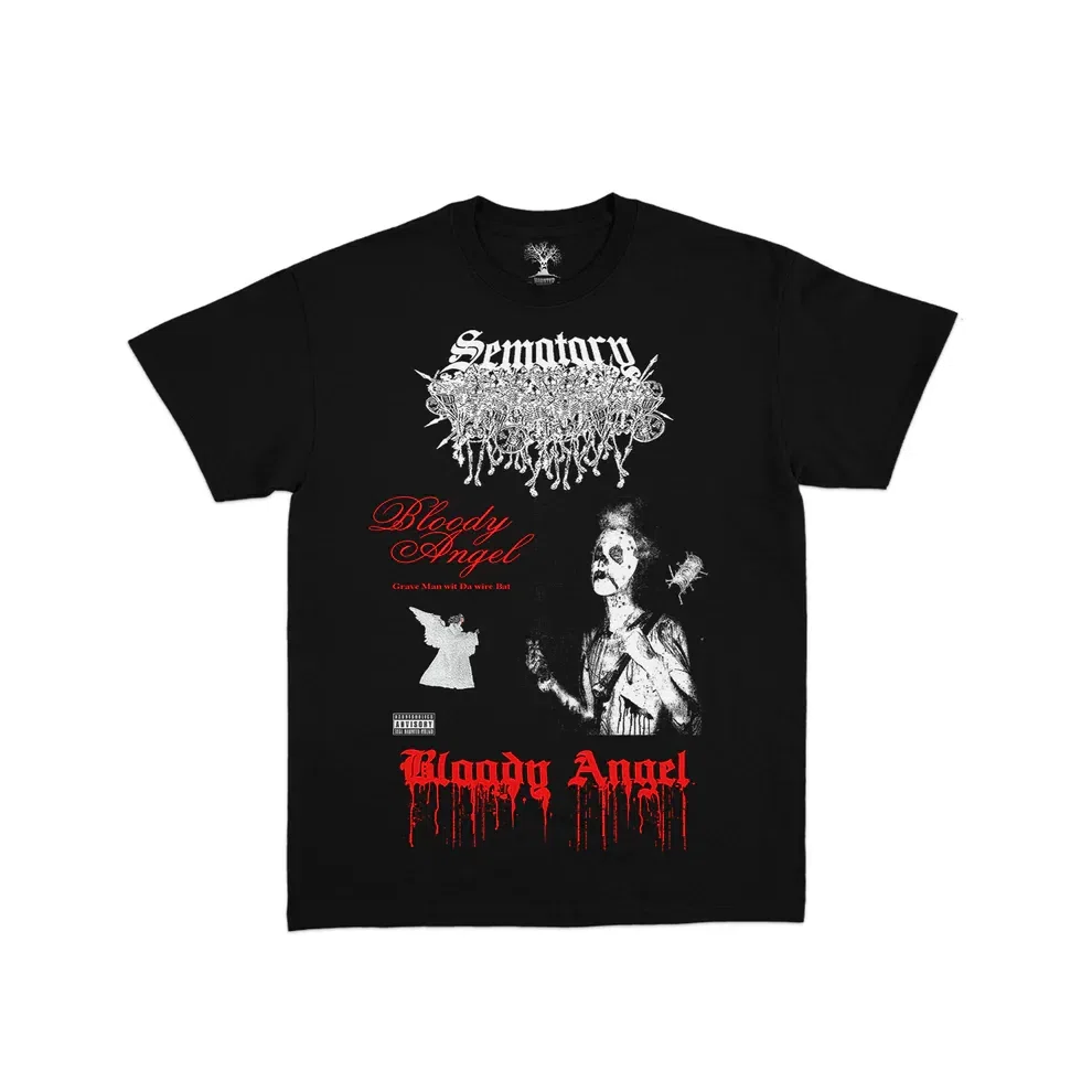 Sematary Bloody Angel Wire Bat Tee primary image