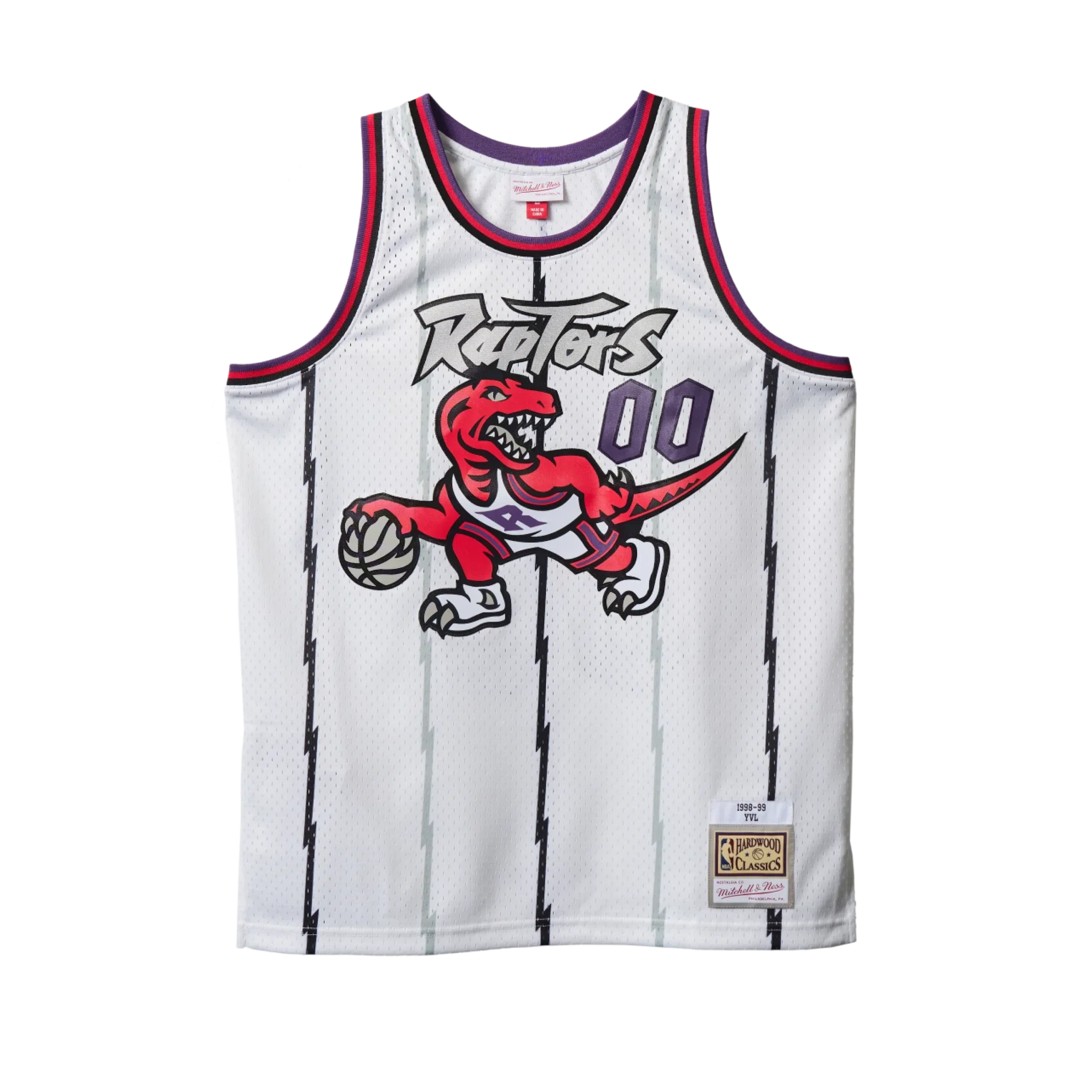 NBA PLAYBOI CARTI X M&N JERSEY TORONTO RAPTORS 1998 (WHITE) primary image