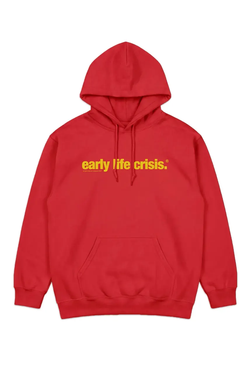 Nettspend Wordmark Hooded Sweatshirt (Red)