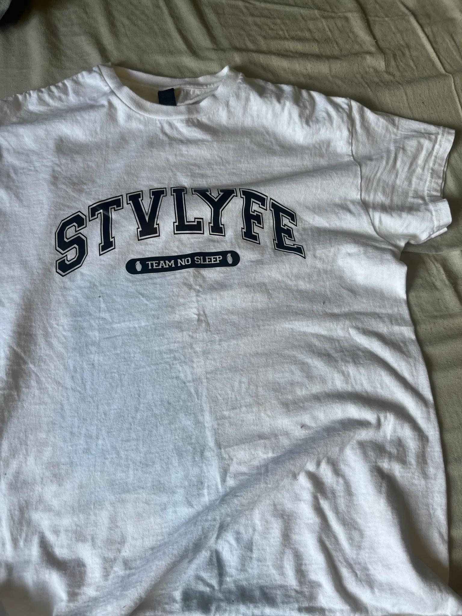 smokedope2016 STVLYFE / Team No Sleep T-Shirt (White) primary image