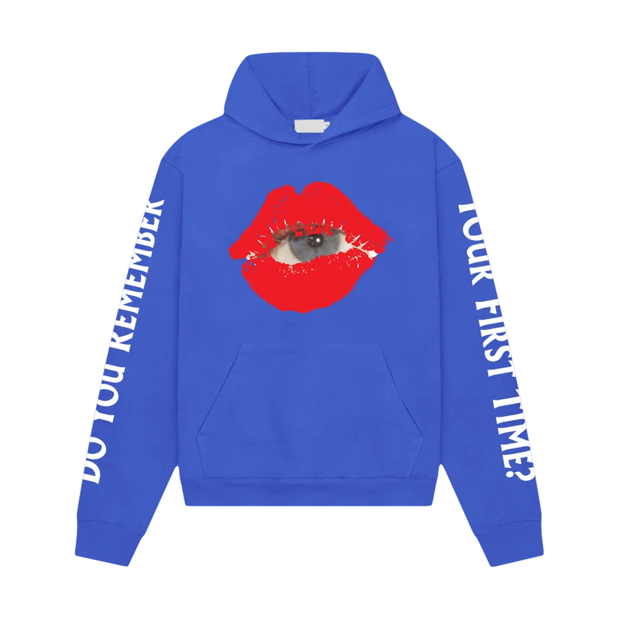 The Kid LAROI LIPS HOODIE BLUE primary image