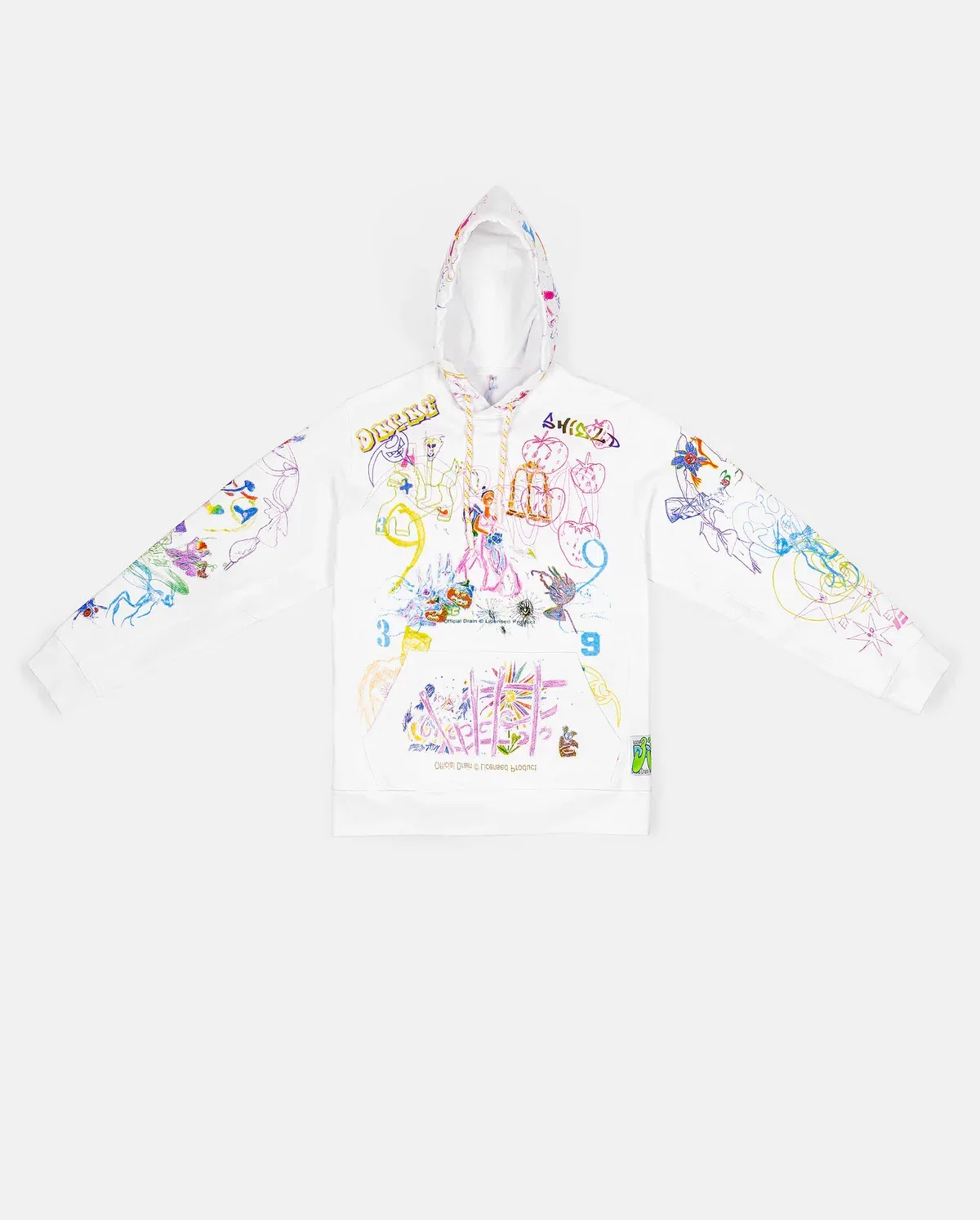 Bladee 333 Extasia Hoodie (White) primary image