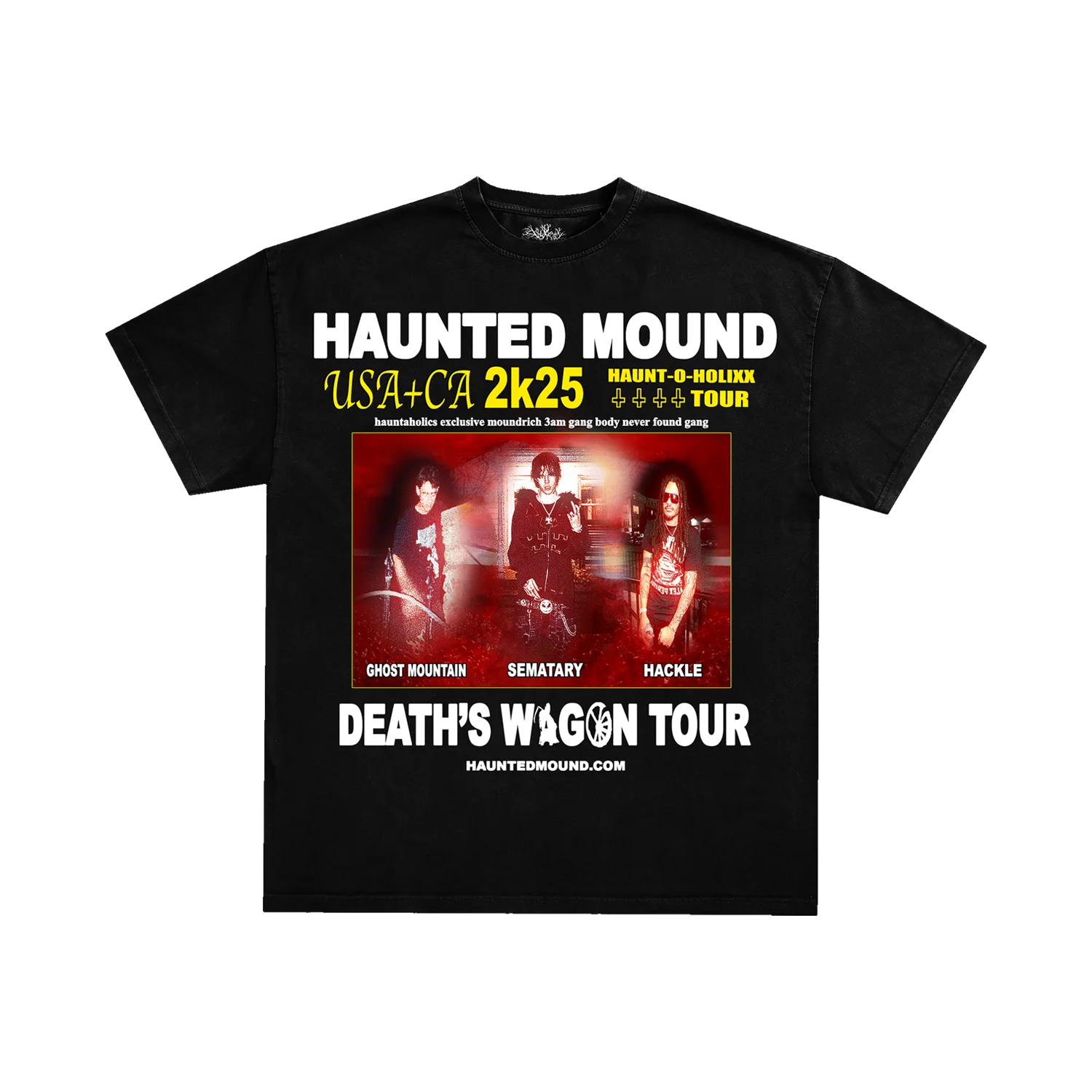 Haunted Mound Death's Wagon Group Tour Tee primary image