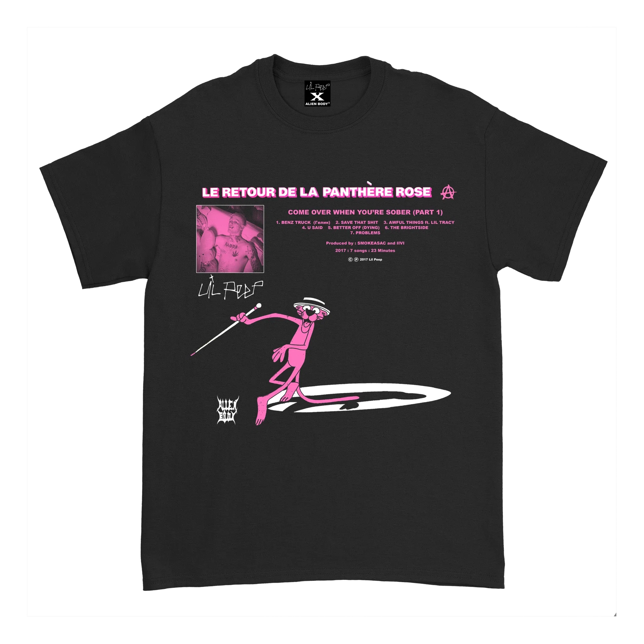 Lil Peep Return of the Pink Panther Remix Tee (New Tag Edition)