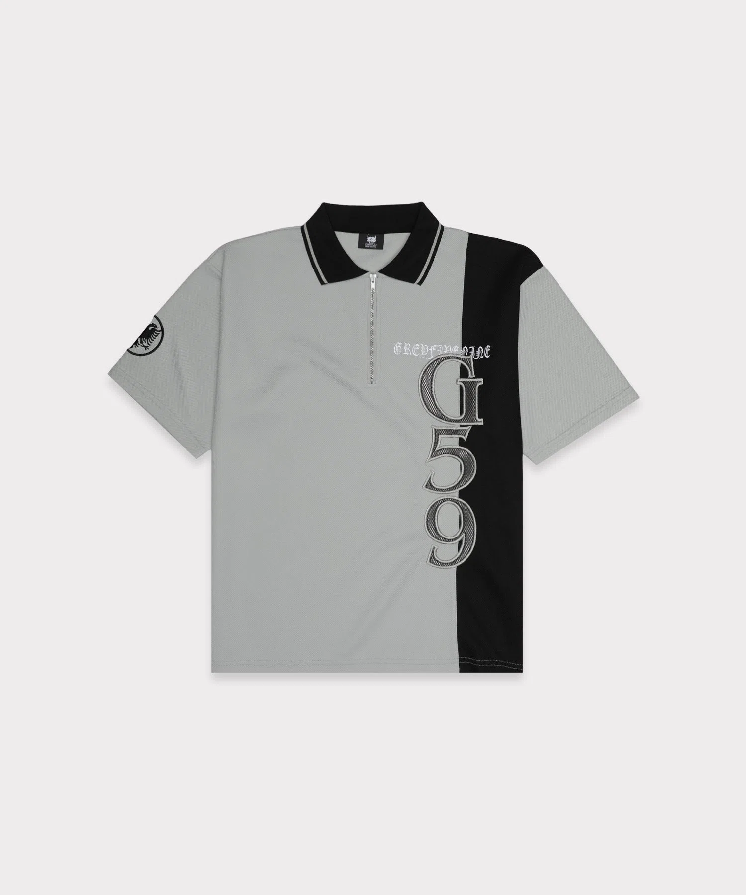 G59 Records 59 Zip Polo (Grey / Black) primary image