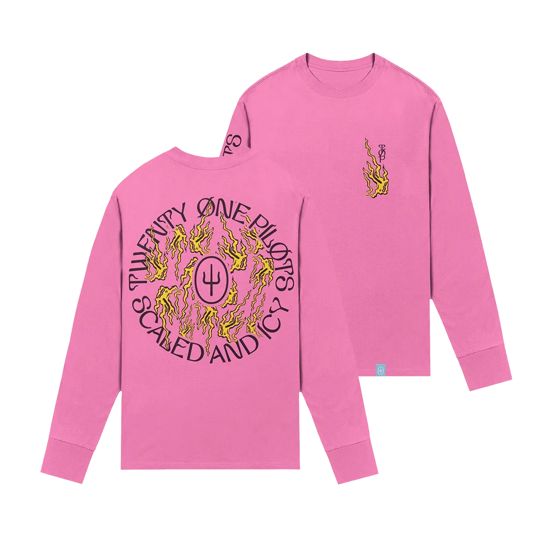 Twenty One Pilots Scaled and Icy Flames Long Sleeve T-Shirt