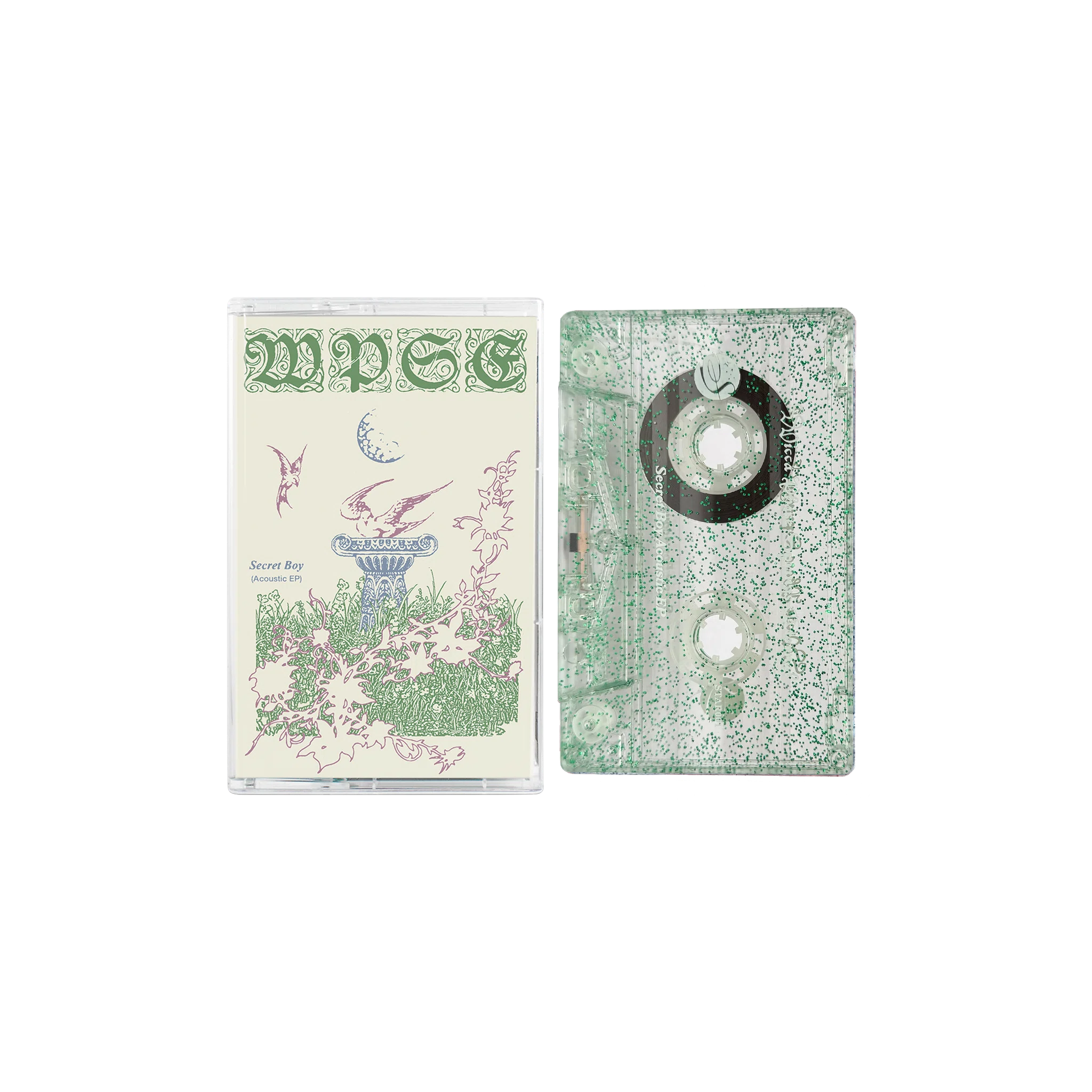 Wicca Phase Springs Eternal Secret Boy Acoustic EP Cassette (Green Glitter)