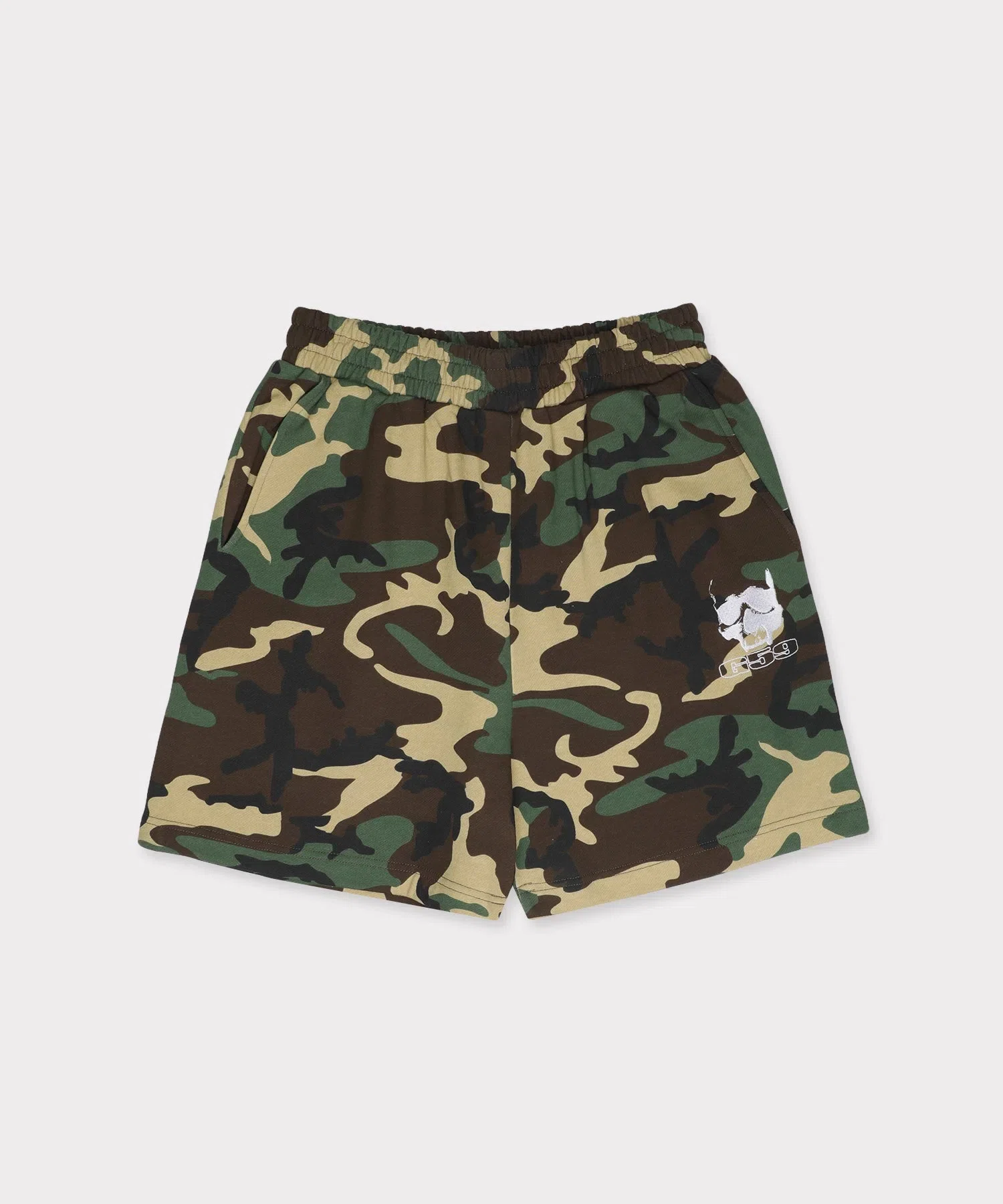 G59 Records G59 Logo Shorts (Woodland Camo) primary image