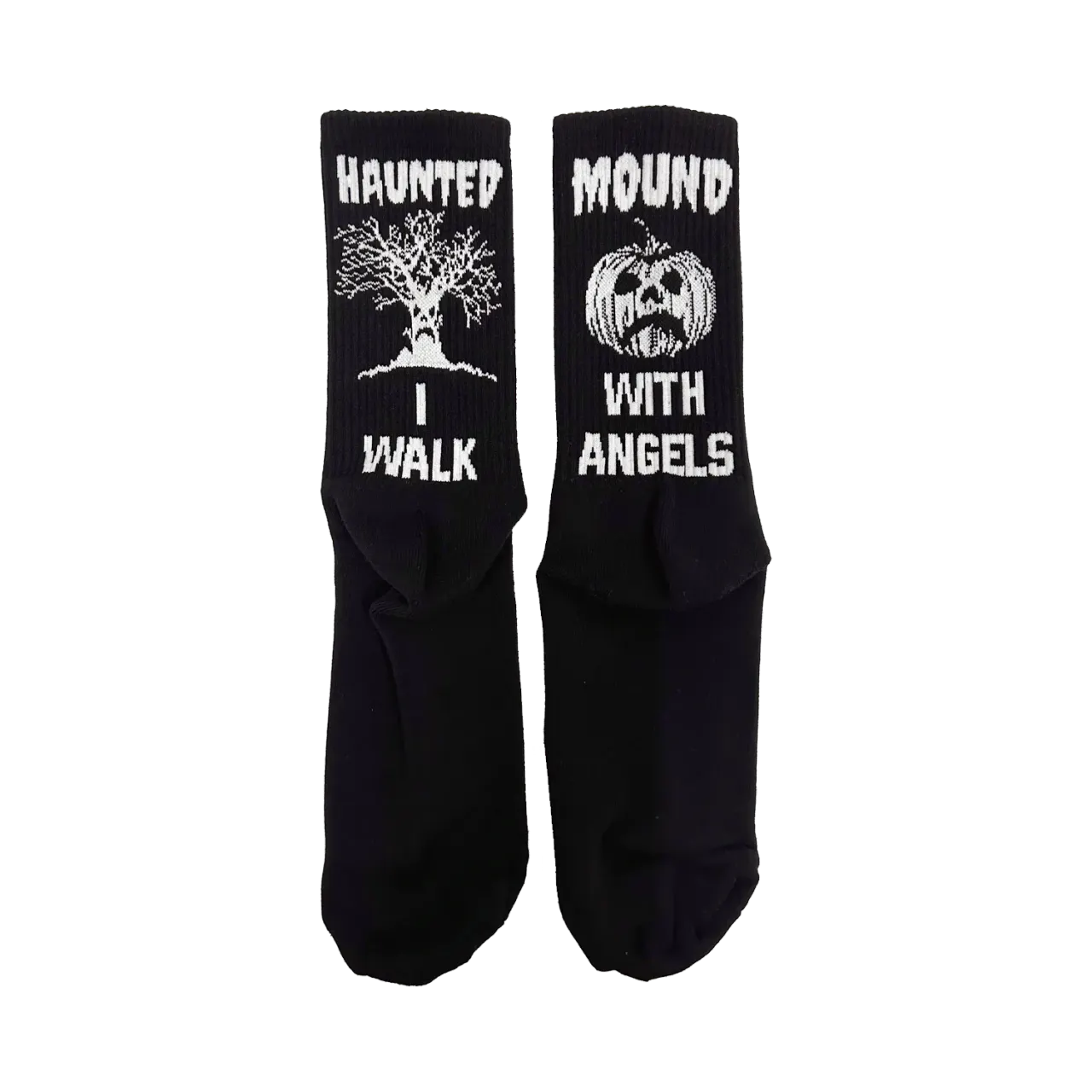 Haunted Mound I Walk With Angels Socks