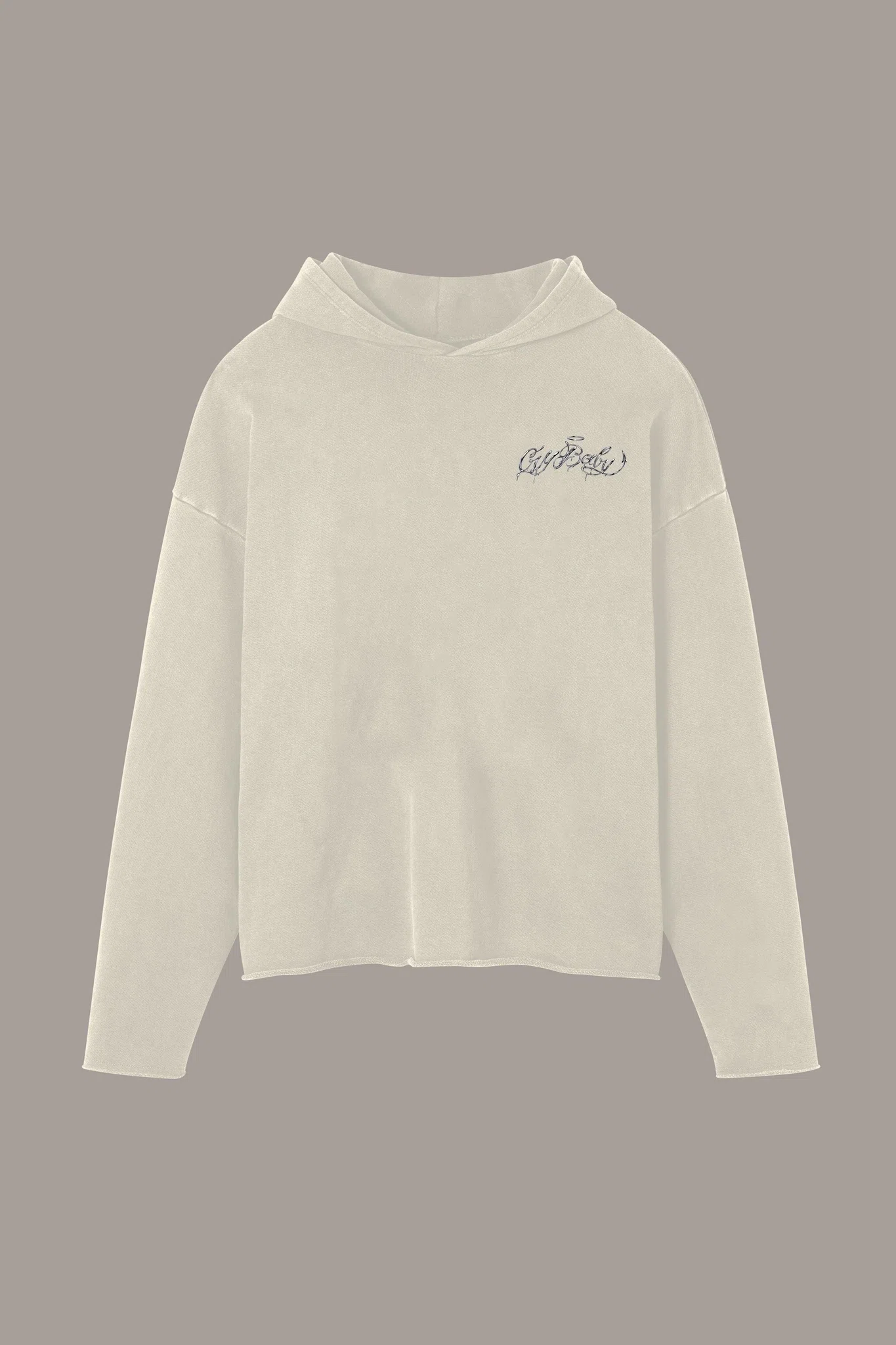 Lil Peep Crybaby Raw Hoodie (White) primary image