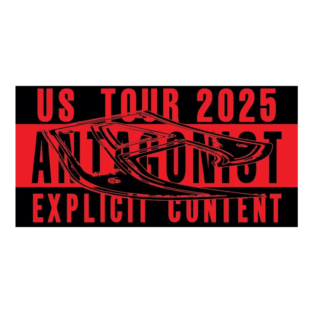 Playboi Carti Antagonist Tour 2.0 Black & Red Flag