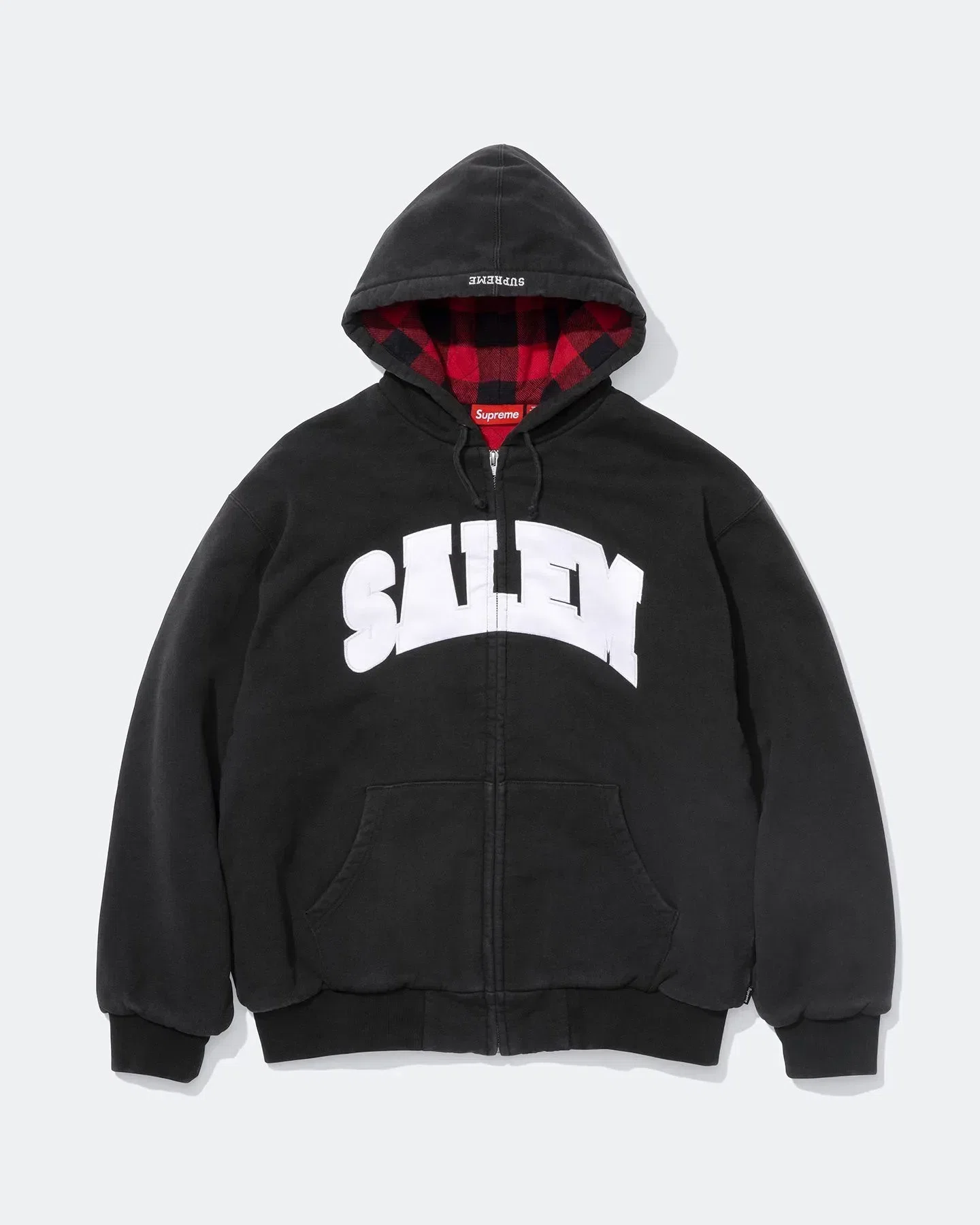 Supreme/SALEM Zip Up Hooded Sweatshirt (Black) primary image