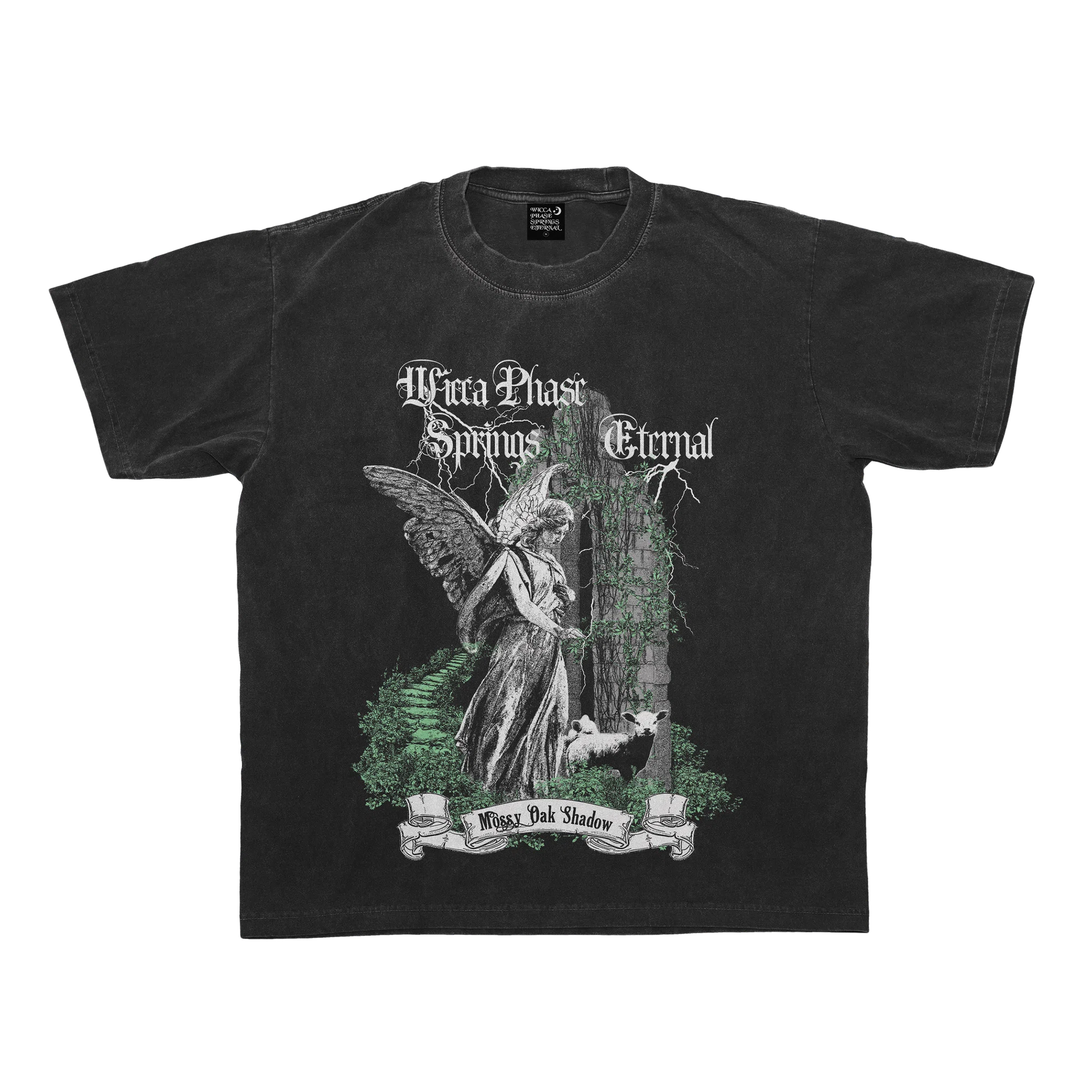 Wicca Phase Springs Eternal Mossy Oak Shadow Angel T-Shirt