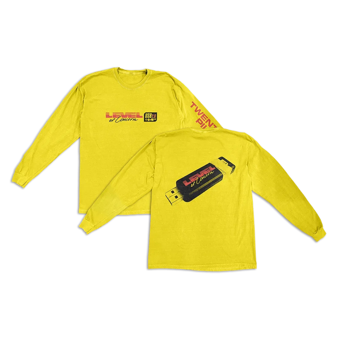 Twenty One Pilots Yellow Tech Long Sleeve T-Shirt