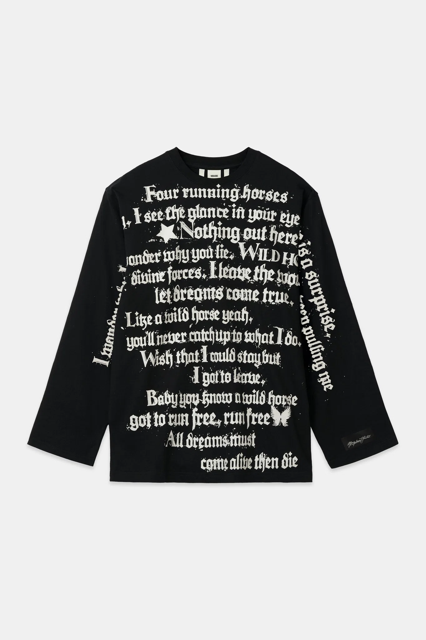 Yung Lean Horses Lyric Long Sleeve primary image
