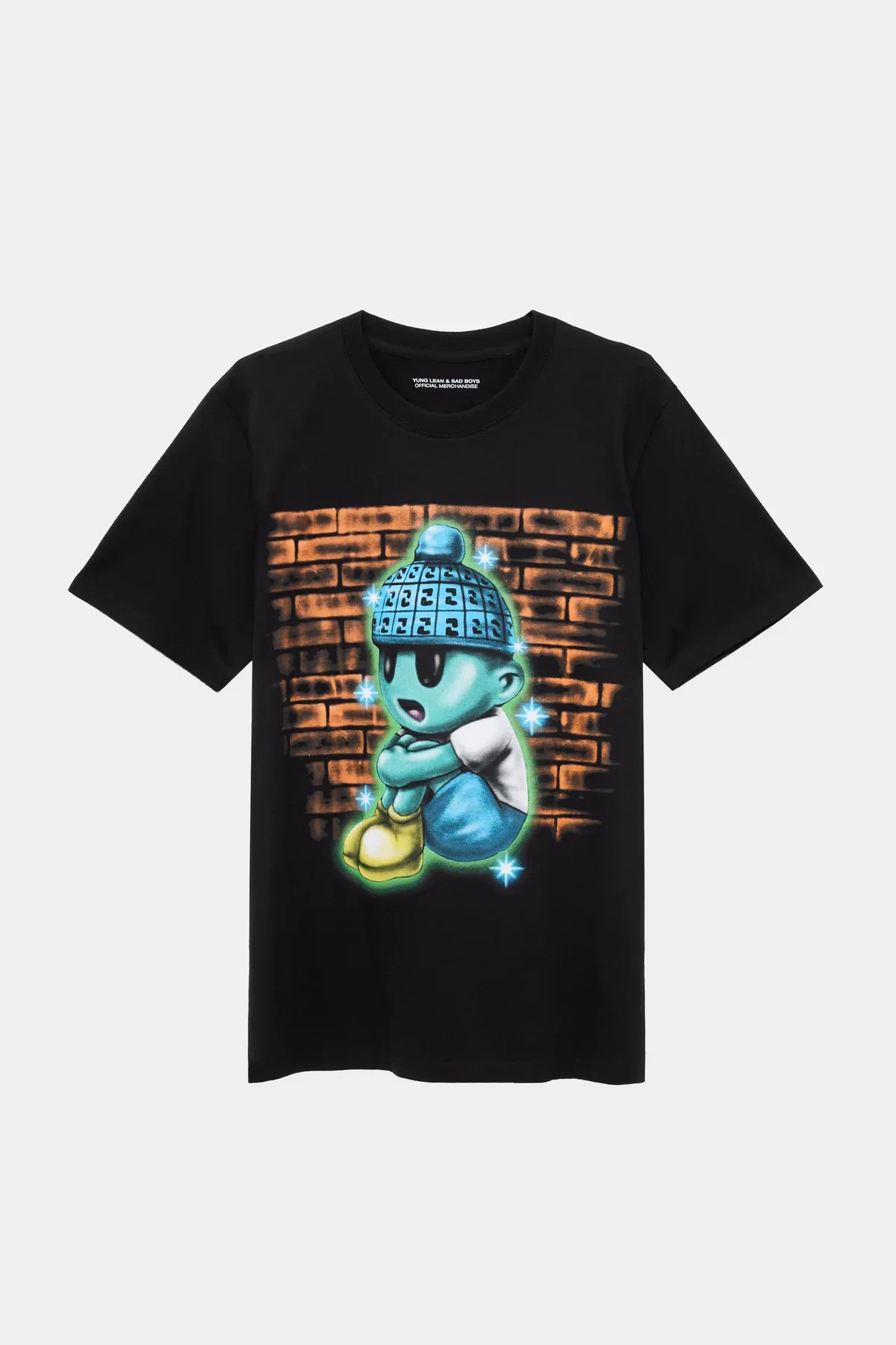 Yung Lean FACE T-SHIRT (BLACK) primary image