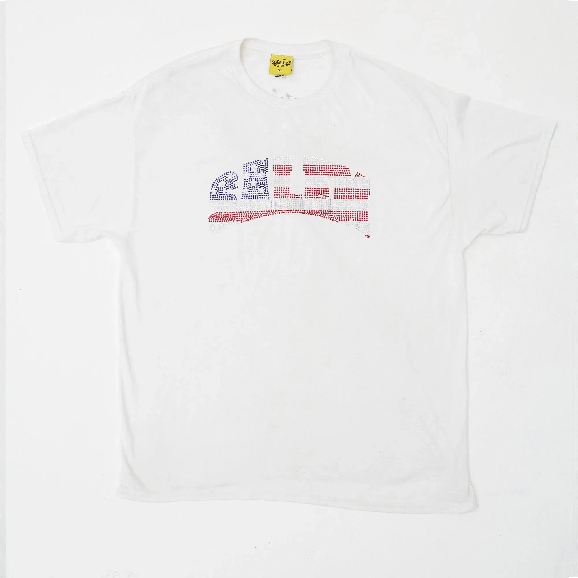 SALEM Collegiate Tee (Rhinestones / White / USA) primary image