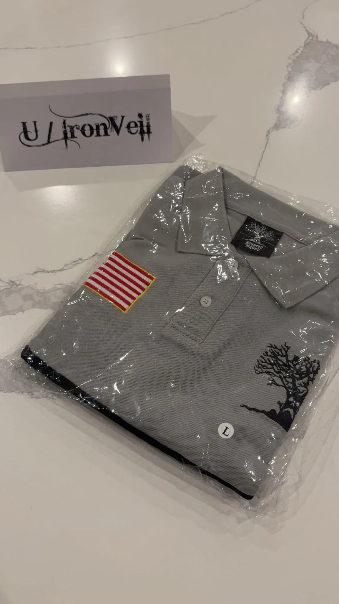 Haunted Mound Polo (Gray) primary image