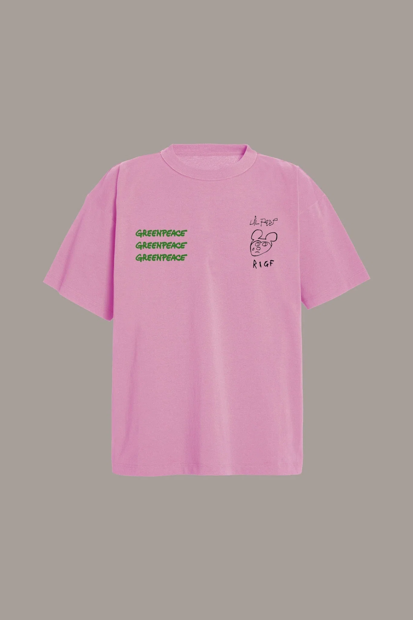 Lil Peep Heavy Brightside Tee (Pink) primary image