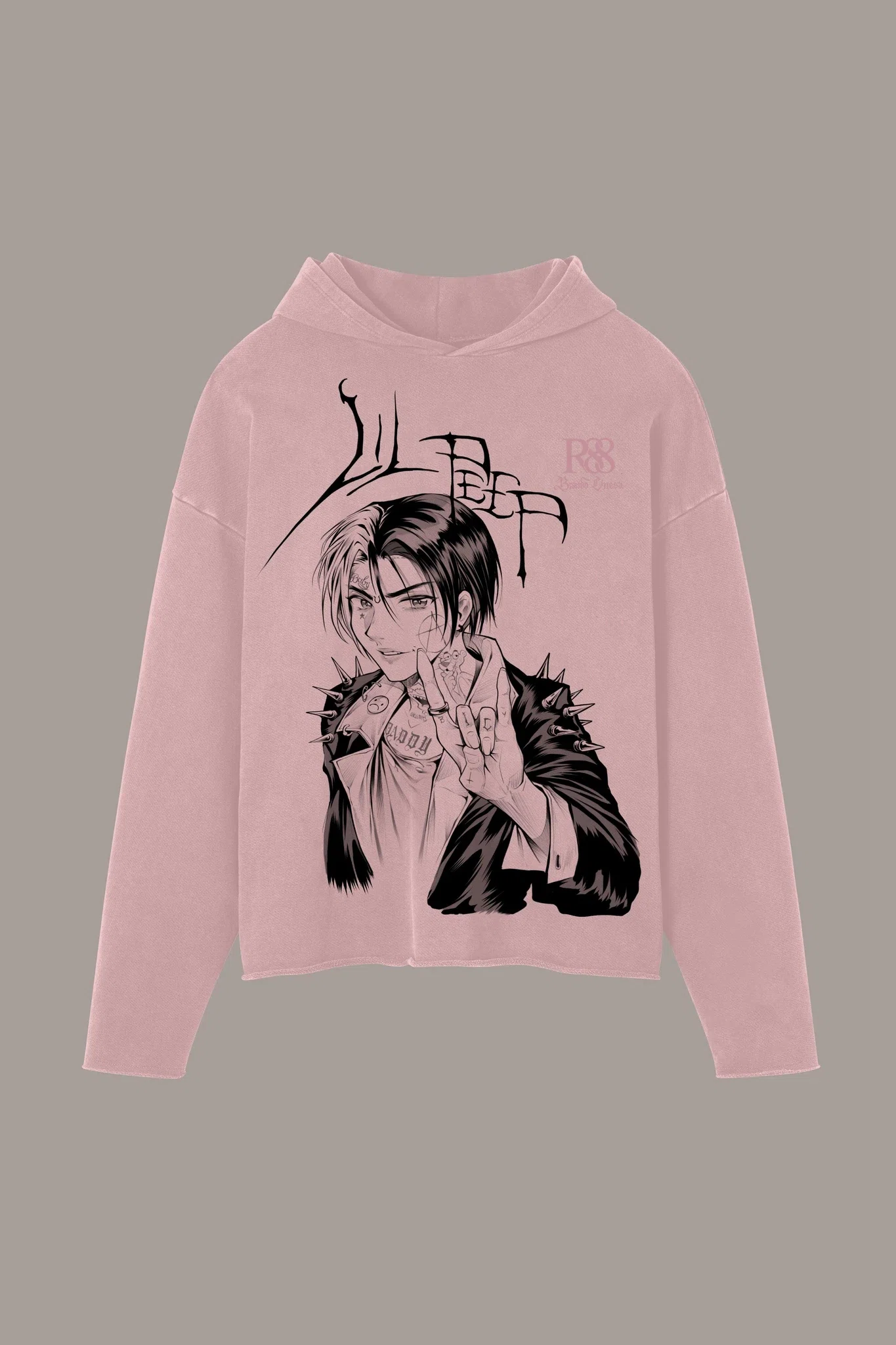 Lil Peep Forever Raw Hoodie (Pink) primary image