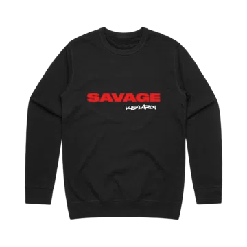 The Kid LAROI Savage Crewneck Black