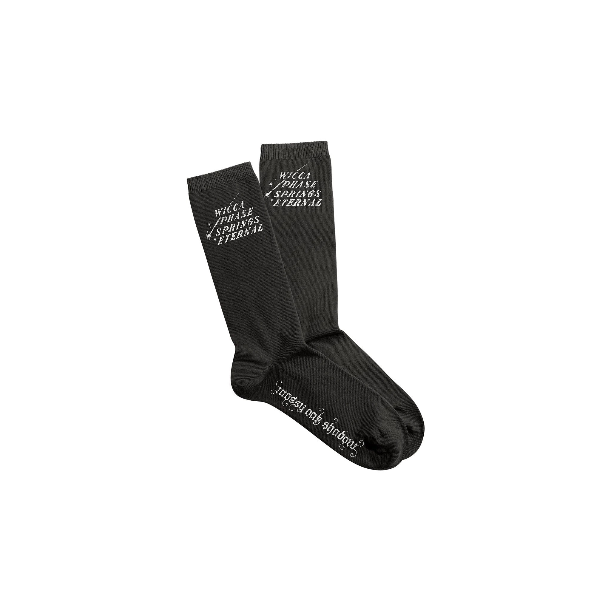 Wicca Phase Springs Eternal Shooting Star Logo Socks (Charcoal)