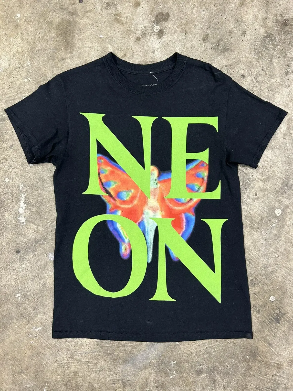 Playboi Carti Neon Tour Butterfly Tee (Black) primary image