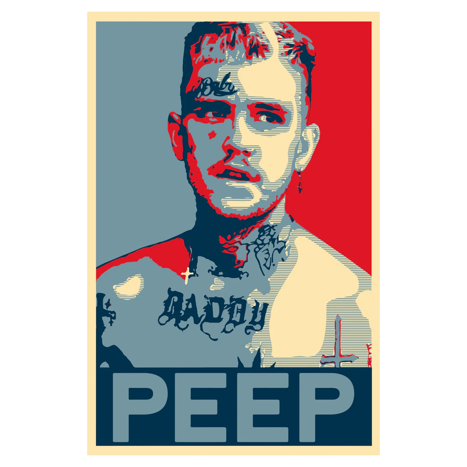 Lil Peep PEEP Portrait Poster