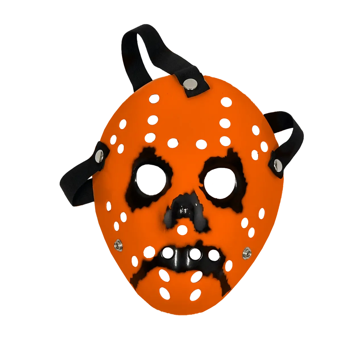 Haunted Mound Harold Hockey Mask (Orange)