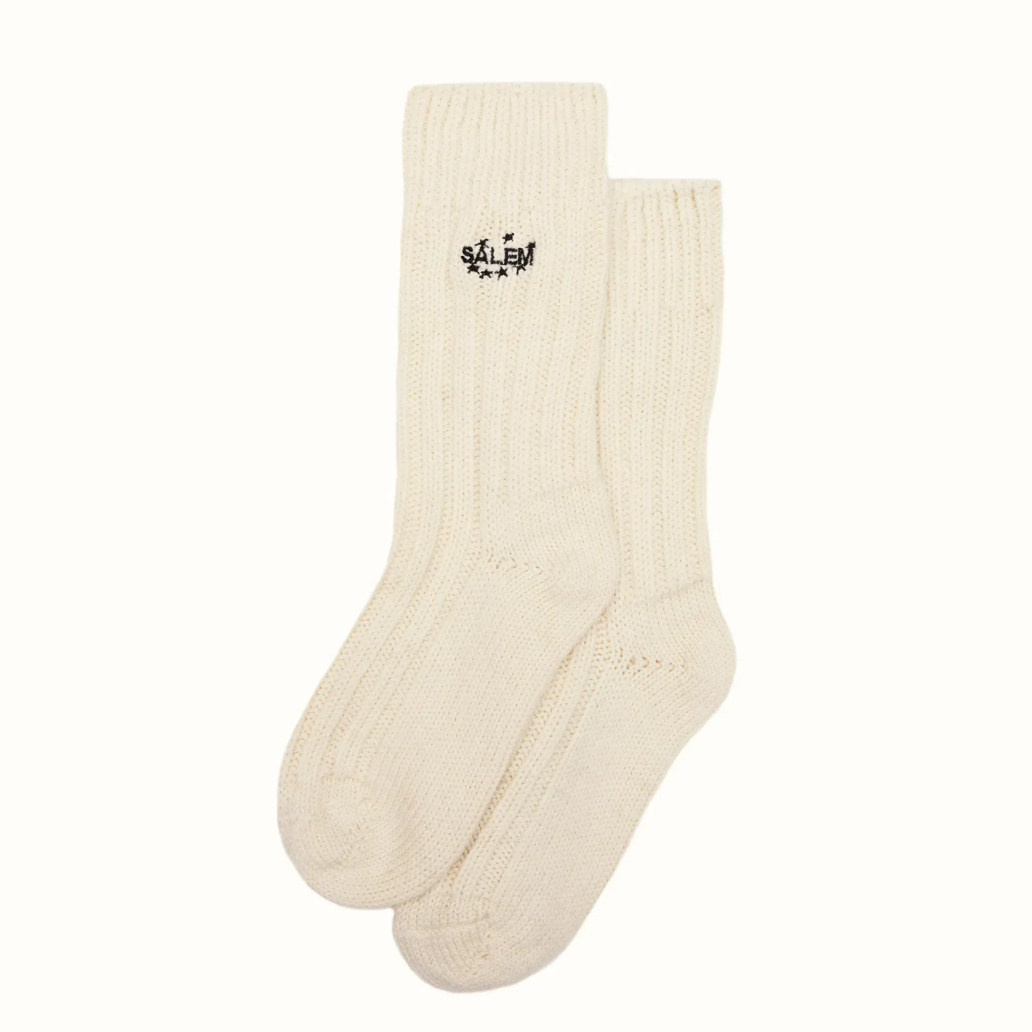 SALEM Wool Socks (White) primary image