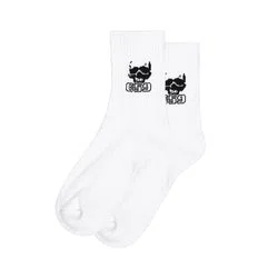 G59 Records G59 Logo Ankle Socks (White)