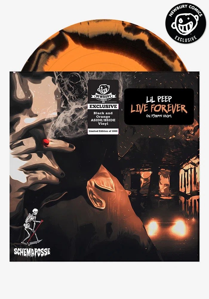 Lil Peep Live Forever Exclusive LP (Black and Orange A-Side/B-Side) primary image