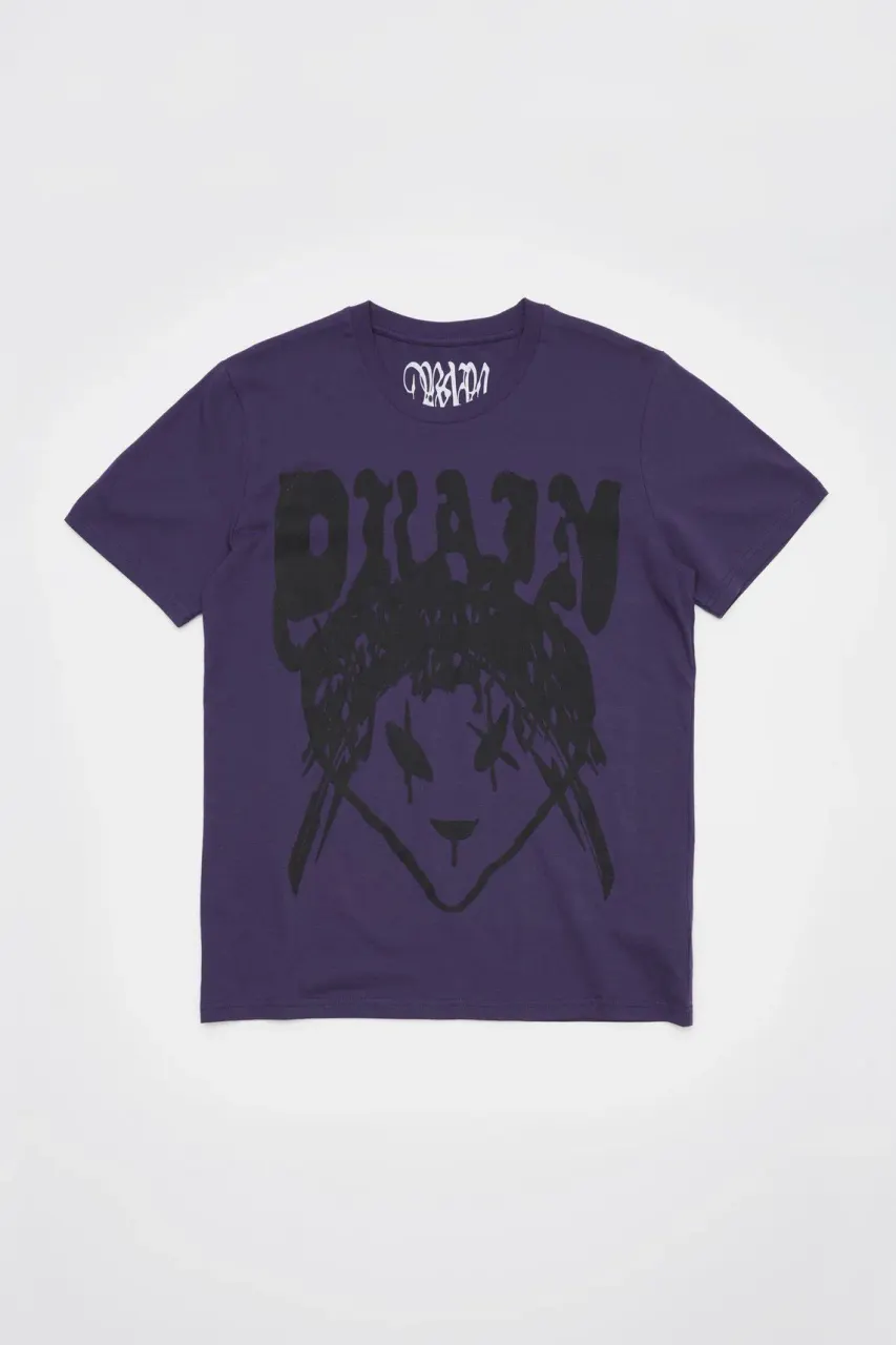 Drain Gang Drain Alien Tee (Purple / Black) primary image