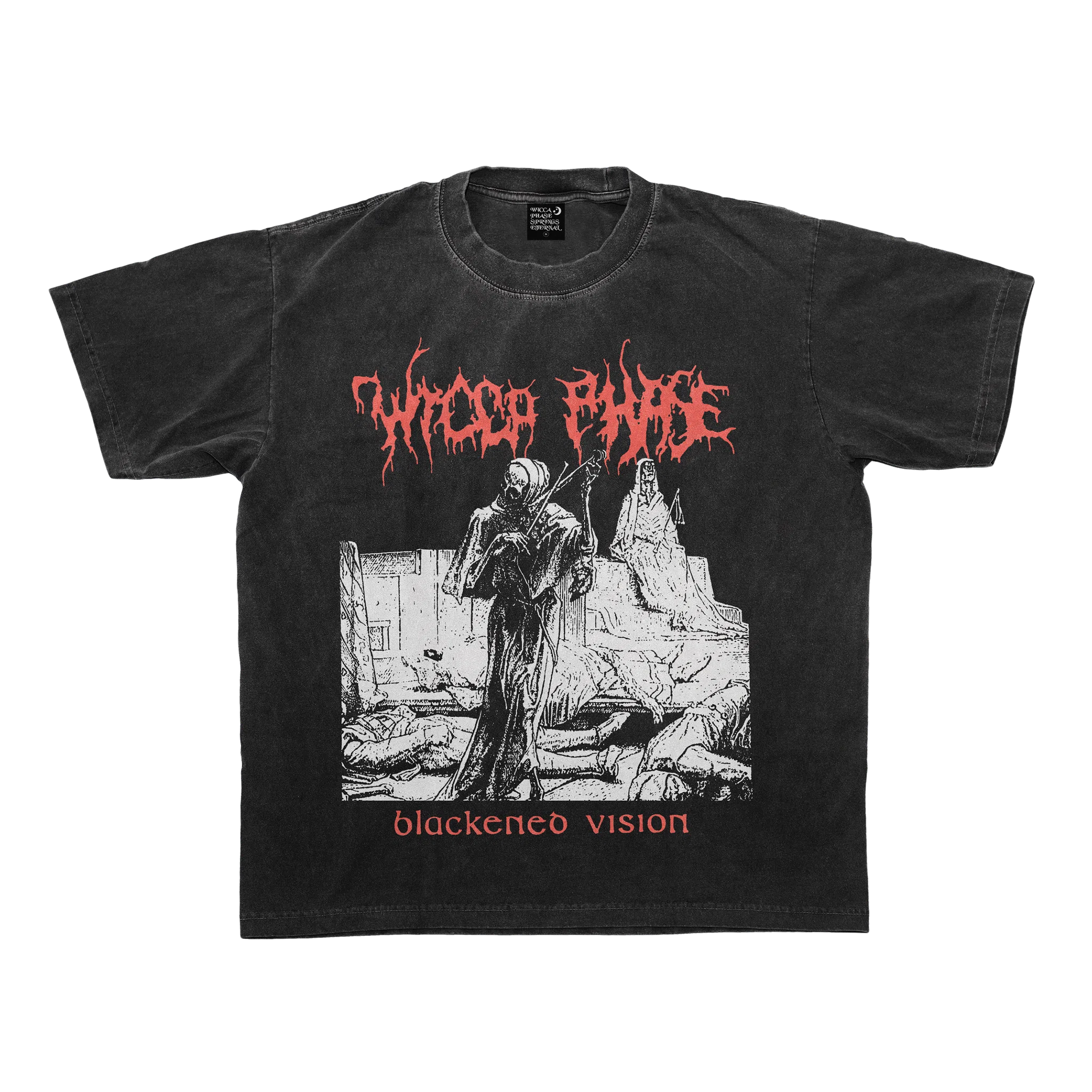 Wicca Phase Springs Eternal Blackened Vision T-Shirt (Black/Red)