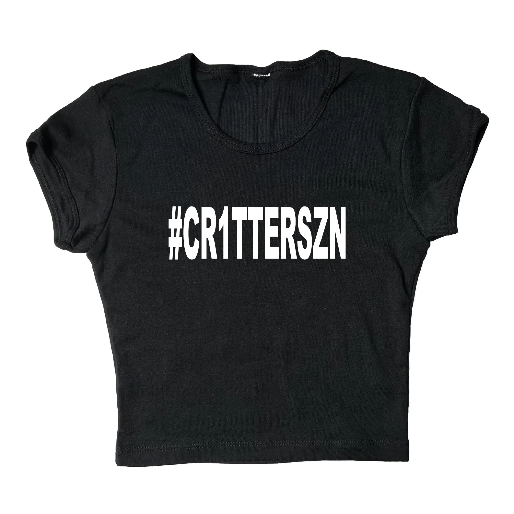cr1tter #CR1TTERSZN Crop Top Baby Tee