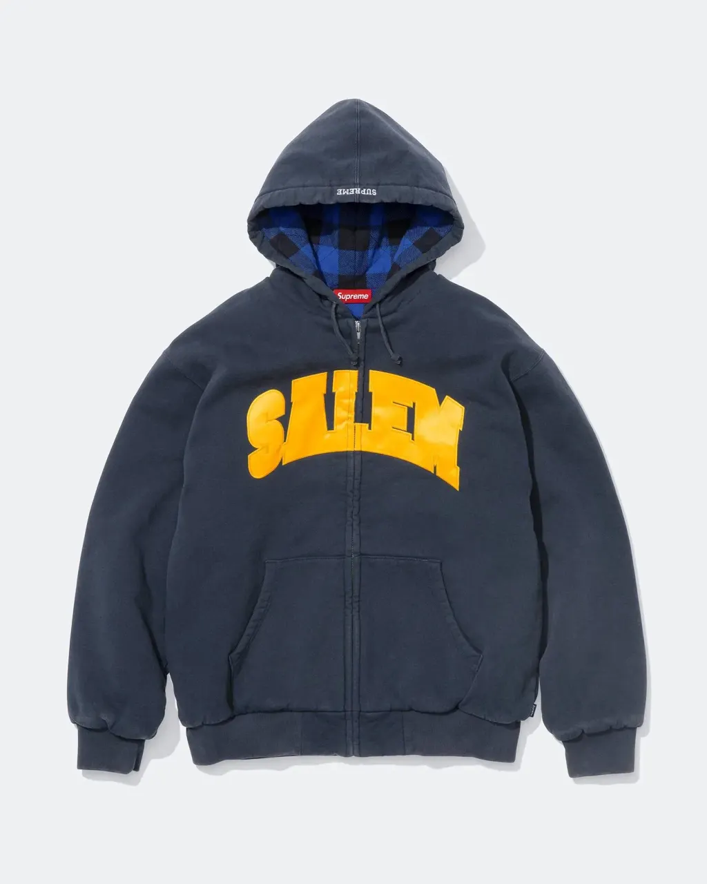 Supreme/SALEM Zip Up Hooded Sweatshirt (Navy) primary image