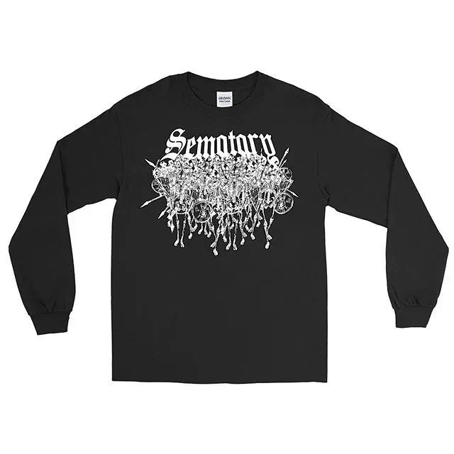 Sematary Skellingtons Long Sleeve (Black / White) primary image