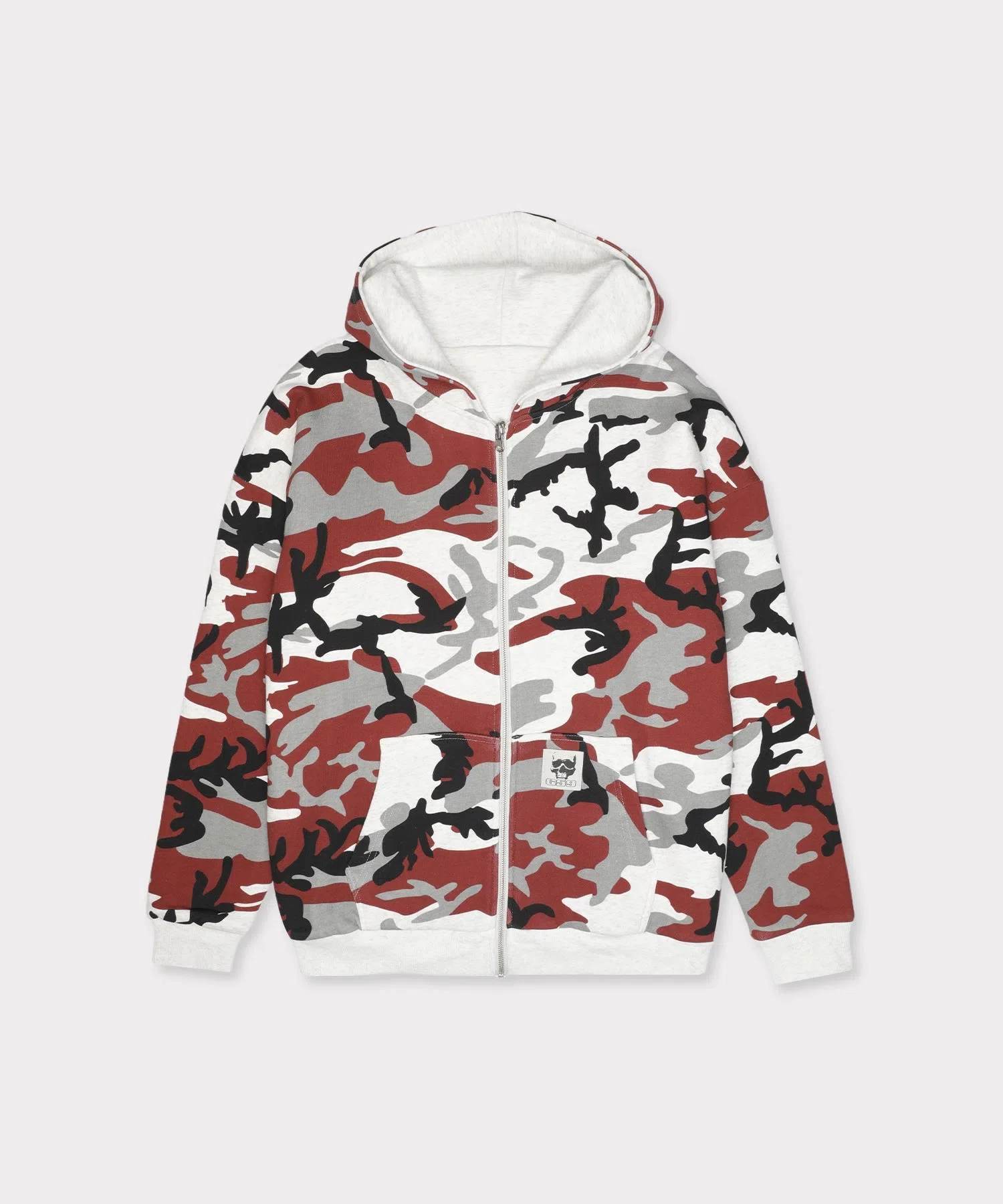 G59 Records Double Layer Reversible Hoodie (White / City Camo) primary image