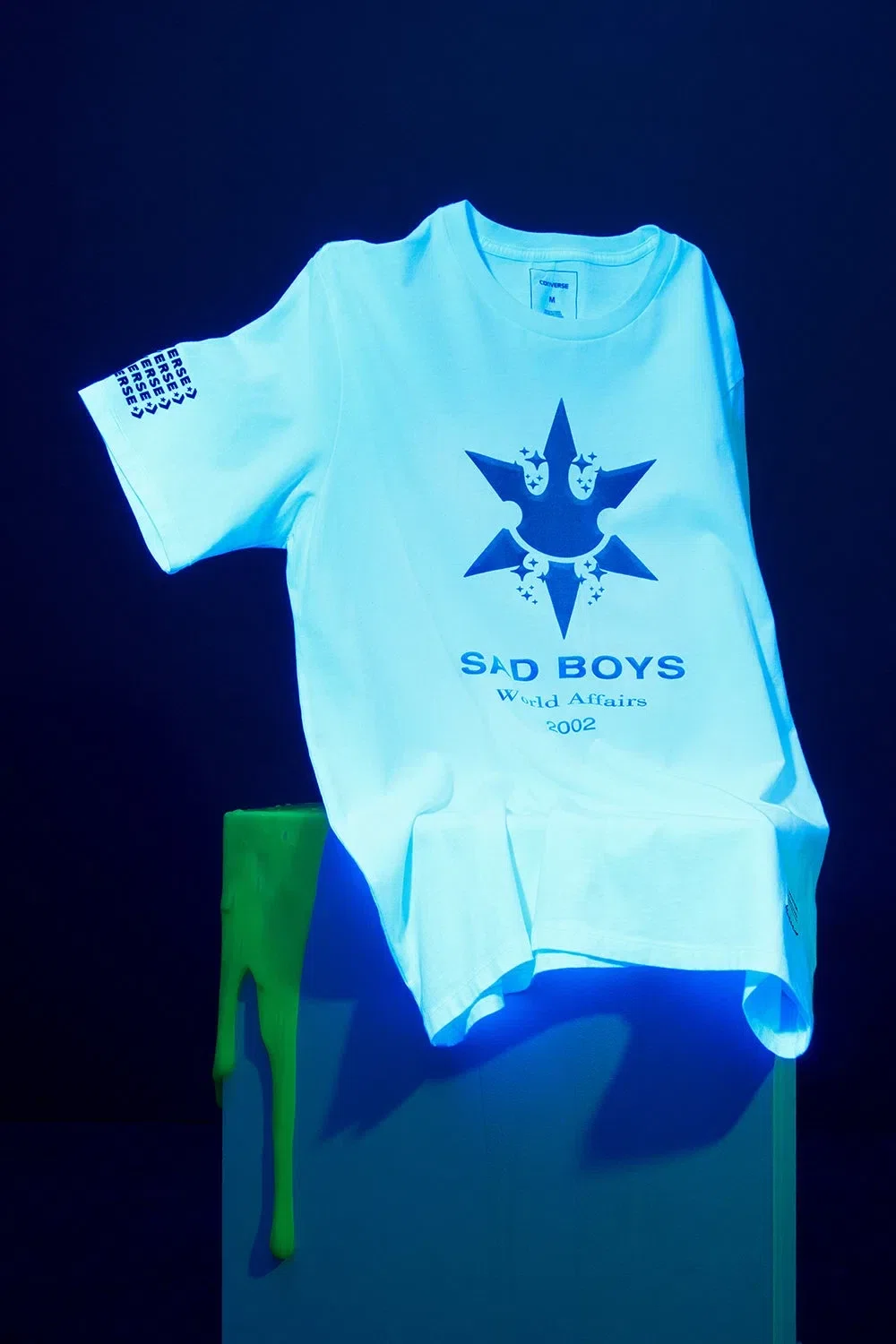 Sad Boys Converse Toxic T-Shirt (White) primary image