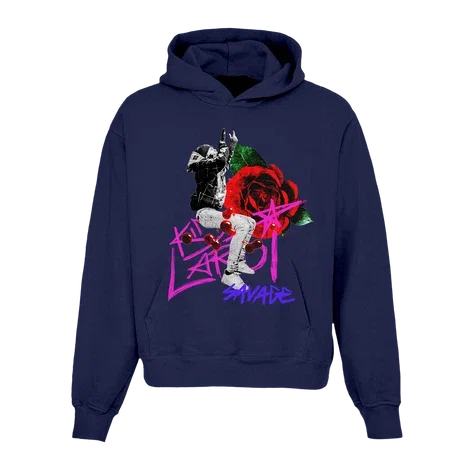 The Kid LAROI FADE AWAY HOODIE NAVY