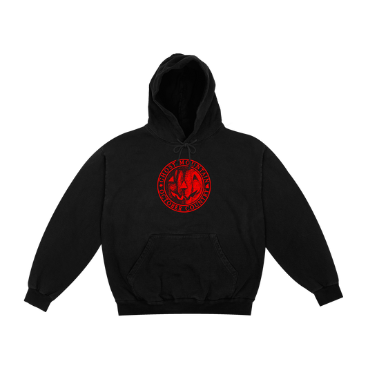 Ghost Mountain Seal Hoodie (Black / Red)