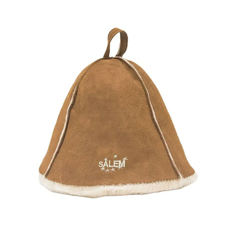 Sauna Hat Sheepskin (Brown)