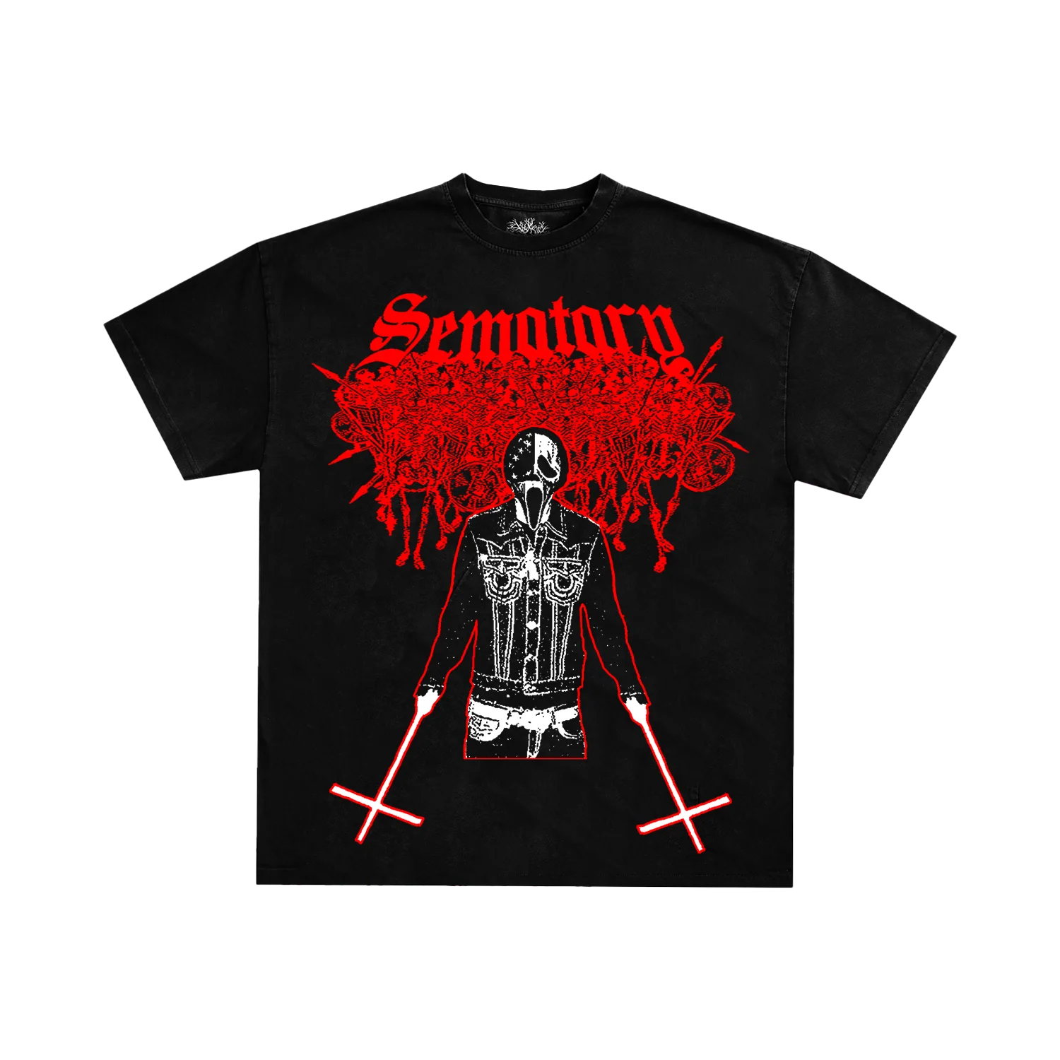 Sematary W Da Crosses Tee