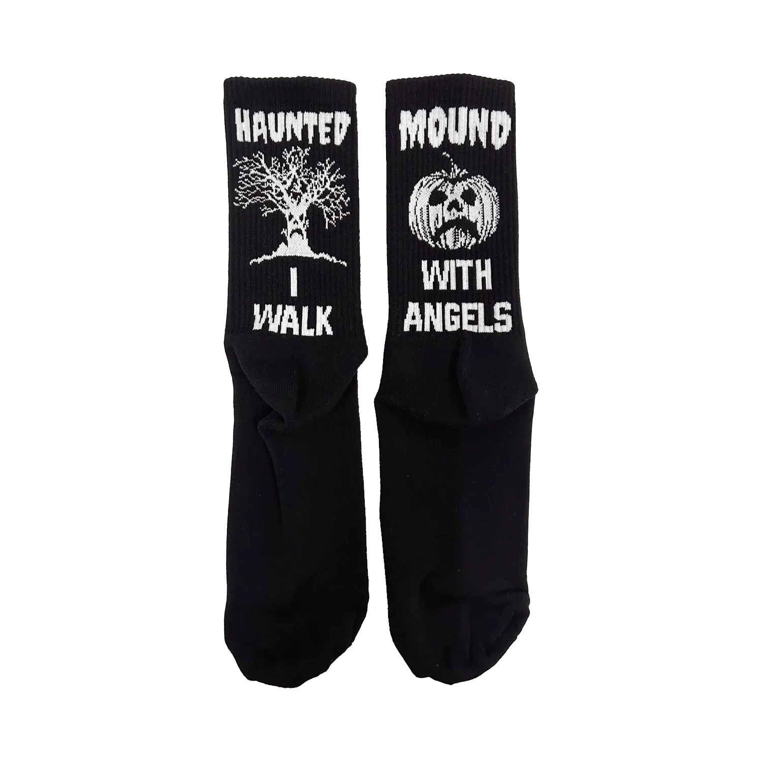 Haunted Mound I Walk With Angels Socks