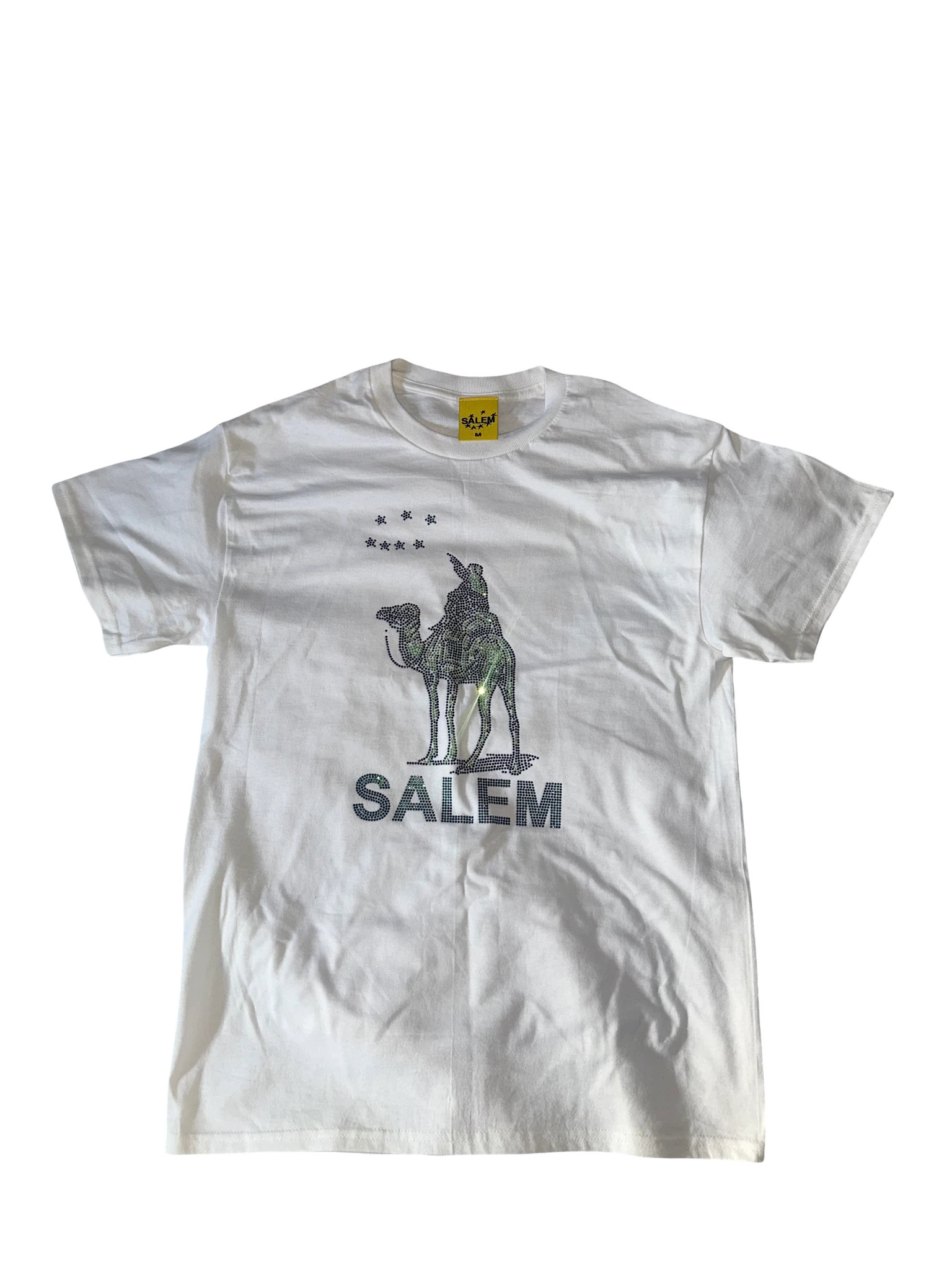 Rhinestone Silk road Tee (white)