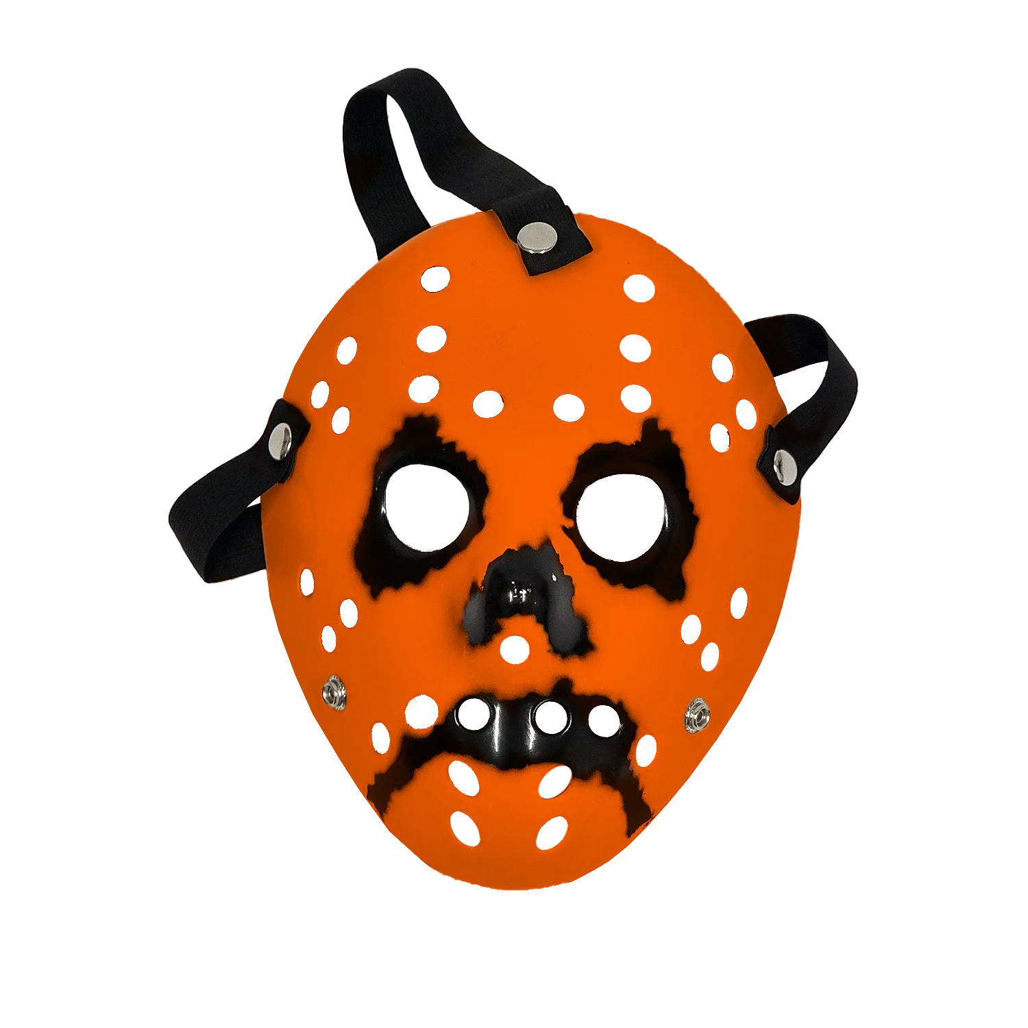 Haunted Mound Harold Hockey Mask (Orange)