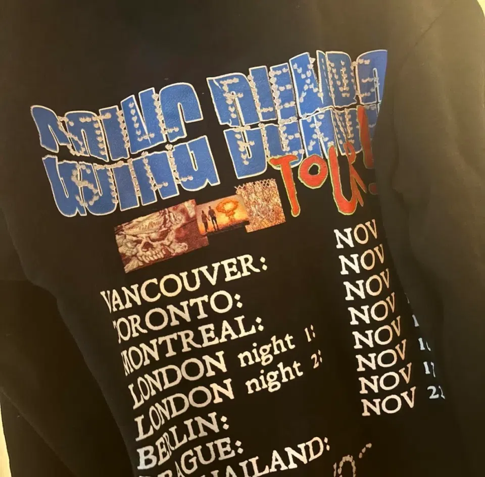 OsamaSon Black Going Dumbo Tour Hoodie detail image 2